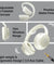 pTron Studio Evo 70hrs Playtime Wireless Over Ear Headphones with HD Mic, Low-Latency Game/Movie/Music Modes, Punchy Bass, BT5.3, Dual Device Pairing, Voice Assistant & Type-C Fast Charging (Beige)