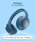 pTron Studio Evo 70hrs Playtime Wireless Over Ear Headphones with HD Mic, Low-Latency Game/Movie/Music Modes, Punchy Bass, BT5.3, Dual Device Pairing, Voice Assistant & Type-C Fast Charging (Blue)