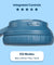pTron Studio Evo 70hrs Playtime Wireless Over Ear Headphones with HD Mic, Low-Latency Game/Movie/Music Modes, Punchy Bass, BT5.3, Dual Device Pairing, Voice Assistant & Type-C Fast Charging (Blue)