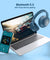pTron Studio Evo 70hrs Playtime Wireless Over Ear Headphones with HD Mic, Low-Latency Game/Movie/Music Modes, Punchy Bass, BT5.3, Dual Device Pairing, Voice Assistant & Type-C Fast Charging (Blue)
