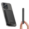 pTron Dynamo Flash 10000mAh Slim Magnetic Power Bank, 22.5W USB Fast Charging, 15W Wireless Charging, 20W PD/Type C Fast Charging, 3 Outputs, USB Type-C Input & Multiple Layers of Protection (Jet Black)