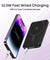 pTron Dynamo Flash 10000mAh Slim Magnetic Power Bank, 22.5W USB Fast Charging, 15W Wireless Charging, 20W PD/Type C Fast Charging, 3 Outputs, USB Type-C Input & Multiple Layers of Protection (Jet Black)