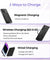pTron Dynamo Flash 10000mAh Slim Magnetic Power Bank, 22.5W USB Fast Charging, 15W Wireless Charging, 20W PD/Type C Fast Charging, 3 Outputs, USB Type-C Input & Multiple Layers of Protection (Jet Black)