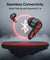 pTron Zenbuds Nova w/ 40ms Low-Latency Gaming, 55Hrs Playtime, Dual Mic & AI-ENC Calls, App Support, Pristine Sound, V5.4 Bluetooth Headphones, RGB Lights, Voice Assist, IPX5 Water Resistant (Black)