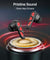 pTron Zenbuds Nova w/ 40ms Low-Latency Gaming, 55Hrs Playtime, Dual Mic & AI-ENC Calls, App Support, Pristine Sound, V5.4 Bluetooth Headphones, RGB Lights, Voice Assist, IPX5 Water Resistant (Black)