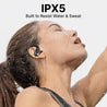pTron Bassbuds Senz Open Ear Wireless Earbuds, SafeBeats Design, Dual HD Mics & AI-ENC for Clear Calls, 50hrs Playtime, 13mm Dynamic Drivers, BT6.0 Headphones, Type C Fast Charging & IPX5 (Black)
