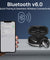 pTron Bassbuds Senz Open Ear Wireless Earbuds, SafeBeats Design, Dual HD Mics & AI-ENC for Clear Calls, 50hrs Playtime, 13mm Dynamic Drivers, BT6.0 Headphones, Type C Fast Charging & IPX5 (Black)