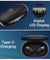 pTron Bassbuds Senz Open Ear Wireless Earbuds, SafeBeats Design, Dual HD Mics & AI-ENC for Clear Calls, 50hrs Playtime, 13mm Dynamic Drivers, BT6.0 Headphones, Type C Fast Charging & IPX5 (Black)