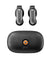 pTron Bassbuds Vortex Clips Wireless Open Ear Earbuds w/Chrome Finish, SafeBeats Tech, 50Hrs Playtime, Dual HD Mic w/AI-ENC, 10mm Driver, Pristine Sound, BTv5.4, Extra Ear-Clips, IPX5, Type-C Charging (Black)