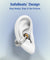 pTron Bassbuds Vortex Clips Wireless Open Ear Earbuds w/Chrome Finish, SafeBeats Tech, 50Hrs Playtime, Dual HD Mic w/AI-ENC, 10mm Driver, Pristine Sound, BTv5.4, Extra Ear-Clips, IPX5, Type-C Charging (Black)