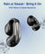 pTron Bassbuds Vortex Clips Wireless Open Ear Earbuds w/Chrome Finish, SafeBeats Tech, 50Hrs Playtime, Dual HD Mic w/AI-ENC, 10mm Driver, Pristine Sound, BTv5.4, Extra Ear-Clips, IPX5, Type-C Charging (Black)