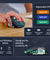 pTron Flick M2 Wireless Gaming Mouse w/RGB Lights, Precision Tracking, Dual Wireless Modes-BT & 2.4GHz, 6 Buttons, Thumb Support, Rechargeable, Ergonomic Design for Laptop, Smartphone, Tablet (Black)