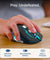 pTron Flick M2 Wireless Gaming Mouse w/RGB Lights, Precision Tracking, Dual Wireless Modes-BT & 2.4GHz, 6 Buttons, Thumb Support, Rechargeable, Ergonomic Design for Laptop, Smartphone, Tablet (Black)