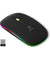 pTron Flick M1 Slim Wireless Mouse w/Rechargeable Battery, Dual Connectivity 2.4Ghz & BT, 4 Buttons, 1000/1200/1600 DPI, Vivid LED Lights, Silent Operation, Plug & Play, Type C Charging (Black)