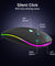 pTron Flick M1 Slim Wireless Mouse w/Rechargeable Battery, Dual Connectivity 2.4Ghz & BT, 4 Buttons, 1000/1200/1600 DPI, Vivid LED Lights, Silent Operation, Plug & Play, Type C Charging (Black)