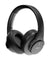 pTron Studio Urban 35dB Active Noise Cancellation Bluetooth Wireless Over Ear Headphones with Mic, 72Hrs Playtime, 40mm Bass Drivers, TruTalk AI-ENC Calls, 40ms Low Latency Gaming, Foldable Cups (Black)