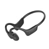 pTron Tangent Max Bone Conduction Headphones w/Mic, 15hrs Playtime, IPX5 Water Resistant, Bluetooth V5.4 Open Ear Headphones, Lightweight & Comfortable, Touch Controls & Type C Charging (Black)