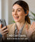 pTron Tangent Max Bone Conduction Headphones w/Mic, 15hrs Playtime, IPX5 Water Resistant, Bluetooth V5.4 Open Ear Headphones, Lightweight & Comfortable, Touch Controls & Type C Charging (Black)