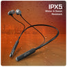 pTron Tangentbeat V2 w/ 50Hrs Playtime, Pristine Sound, Dual-Device Pairing, Bluetooth 5.4 Wireless In-Ear Earphones with Mic, Hall Switch Feature, Magnetic Earbuds, Type-C Fast Charging & IPX5 (Black)