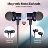 pTron Tangent Buzz w/ 50Hrs Playtime, Pristine Sound, Dual-Device Pairing, Bluetooth 5.4 Wireless in-Ear Earphones with Mic, Hall Switch Function, Voice Assistant, Type-C Fast Charging & IPX5 (Blue)