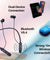 pTron Tangent Buzz w/ 50Hrs Playtime, Pristine Sound, Dual-Device Pairing, Bluetooth 5.4 Wireless in-Ear Earphones with Mic, Hall Switch Function, Voice Assistant, Type-C Fast Charging & IPX5 (Blue)