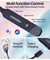 pTron Tangent Buzz w/ 50Hrs Playtime, Pristine Sound, Dual-Device Pairing, Bluetooth 5.4 Wireless in-Ear Earphones with Mic, Hall Switch Function, Voice Assistant, Type-C Fast Charging & IPX5 (Blue)