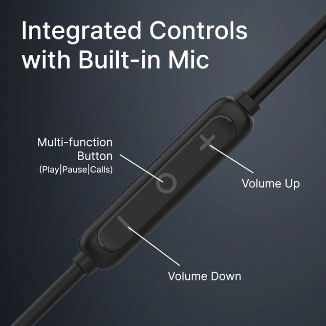 pTron Boom Play X3 In-Ear Type C Wired Headphones with Mic, 10mm Drivers for Pristine Sound, In-line Controls, 90 Degree USB-C Connector, 1.2m Tangle-Free Cable, Metal Buds & Wide Compatibility (Black)