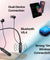 pTron Tangent Buzz w/ 50Hrs Playtime, Pristine Sound, Dual-Device Pairing, Bluetooth 5.4 Wireless in-Ear Earphones with Mic, Hall Switch Function, Voice Assistant, Type-C Fast Charging & IPX5 (Black)
