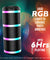 pTron Fusion Theatre 60W Karaoke Bluetooth Party Speaker w/Punchy Stereo Sound, Rhythmic RGB Lights, 3m Wired Mic, 6Hrs Playtime, 5 Equalisers, BT/USB/SD Card Playback & Type-C Charging (Raven Black)