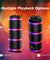 pTron Fusion Theatre 60W Karaoke Bluetooth Party Speaker w/Punchy Stereo Sound, Rhythmic RGB Lights, 3m Wired Mic, 6Hrs Playtime, 5 Equalisers, BT/USB/SD Card Playback & Type-C Charging (Raven Black)