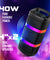 pTron Fusion Quad 40W Bluetooth Karaoke Party Speaker w/ 3m Wired Mic, Vibrant RGB Lights, 6Hrs Playtime, Mic Volume Control, 5-Equalizer Settings, BT/USB/SD Playback & Type-C Charging (Raven Black)