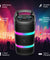 pTron Fusion Quad 40W Bluetooth Karaoke Party Speaker w/ 3m Wired Mic, Vibrant RGB Lights, 6Hrs Playtime, Mic Volume Control, 5-Equalizer Settings, BT/USB/SD Playback & Type-C Charging (Raven Black)