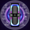 pTron Fusion Beats 40W Karaoke Bluetooth Party Speaker w/Punchy Stereo Sound, 6hrs Playtime, Rhythmic RGB Lights, 3m Wired Mic, Bluetooth V5.1/USB/SD Card Playback Modes & Type-C Charging (Raven Black)