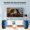 pTron Fusion Bold 100W Karaoke Bluetooth Party Speaker w/Immersive Stereo Sound, Vibrant RGB Lights, 3m Wired Mic, Playback via BT/USB/SD Card/Aux, Mini Remote Control & Type-C Charging (Raven Black)