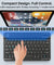 pTron Keyvo KW4 Wireless Keyboard & Mouse Combo Set, Ultra-Slim Keyboard w/ 78 Keys, Multimedia Keys, BT Mouse w/ 1600 DPI Precision Optical Sensor, Compatible with Tablets/Smartphones/PC (Black)