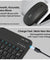 pTron Keyvo KW4 Wireless Keyboard & Mouse Combo Set, Ultra-Slim Keyboard w/ 78 Keys, Multimedia Keys, BT Mouse w/ 1600 DPI Precision Optical Sensor, Compatible with Tablets/Smartphones/PC (Black)