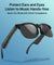 pTron Orbis Neo Smart Glasses w/Bluetooth V5.4, Open Ear Music, Handsfree Calls, Eye Protection, 7Hrs Playtime, Lightweight & Stylish Wireless Sunglasses, Connect with Phones/Tablets (Black)