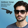 pTron Orbis Neo Smart Glasses w/Bluetooth V5.4, Open Ear Music, Handsfree Calls, Eye Protection, 7Hrs Playtime, Lightweight & Stylish Wireless Sunglasses, Connect with Phones/Tablets (Black)
