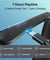 pTron Orbis Neo Smart Glasses w/Bluetooth V5.4, Open Ear Music, Handsfree Calls, Eye Protection, 7Hrs Playtime, Lightweight & Stylish Wireless Sunglasses, Connect with Phones/Tablets (Black)