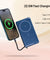 pTron Dynamo Dash Magnetic Wireless 10000mAh Fast Charging Slim Power Bank, Strong Magnet, 22.5W Output, Compatible w/iPhone 12/13/14/15/16, Android & Other Qi Enabled Devices, Type-C Input (Blue)