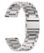 pTron 22mm Metal Chain Replacement Band Strap with Metal Buckle Compatible with Fire-Boltt, Boat, Noise, Amazfit, Stainless Steel Material, Quick-Release Pins, Adjustable Length (Silver)