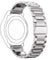 pTron 22mm Metal Chain Replacement Band Strap with Metal Buckle Compatible with Fire-Boltt, Boat, Noise, Amazfit, Stainless Steel Material, Quick-Release Pins, Adjustable Length (Silver)