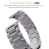 pTron 22mm Metal Chain Replacement Band Strap with Metal Buckle Compatible with Fire-Boltt, Boat, Noise, Amazfit, Stainless Steel Material, Quick-Release Pins, Adjustable Length (Silver)