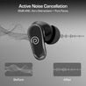 pTron Bassbuds Zen TWS Earbuds w/ 35dB ANC, Quad MEMS Mic, ENC Calls, 55Hrs Playtime, Custom EQ, App Support, BT6.0, Dual-Device Pairing, 40ms Low-Latency, IPX5, 13mm Driver (Black)