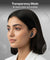 pTron Bassbuds Zen TWS Earbuds w/ 35dB ANC, Quad MEMS Mic, ENC Calls, 55Hrs Playtime, Custom EQ, App Support, BT6.0, Dual-Device Pairing, 40ms Low-Latency, IPX5, 13mm Driver (Black)