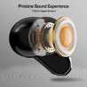 pTron Bassbuds Zen TWS Earbuds w/ 35dB ANC, Quad MEMS Mic, ENC Calls, 55Hrs Playtime, Custom EQ, App Support, BT6.0, Dual-Device Pairing, 40ms Low-Latency, IPX5, 13mm Driver (Black)
