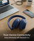 pTron Studio Classic w/ 75Hrs Playtime, Wireless Over Ear Headphones w/HD Mic & TruTalk AI-ENC Calls, Low-Latency Game & Music, Deep Bass, BT5.4, Dual Device Pairing, & Type-C Fast Charging (Blue)