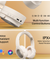 pTron Studio Pro w/ 65Hrs Playtime, Wireless Over Ear Headphones w/HD Mic & TruTalk AI-ENC Calls, Low-Latency Game & Music, 40mm Drivers, BT5.4, Dual Device Pairing & Type-C Fast Charging (Beige)
