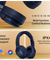 pTron Studio Pro w/ 65Hrs Playtime, Wireless Over Ear Headphones w/HD Mic & TruTalk AI-ENC Calls, Low-Latency Game & Music, 40mm Drivers, BT5.4, Dual Device Pairing & Type-C Fast Charging (Blue)