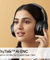 pTron Studio Pro w/ 65Hrs Playtime, Wireless Over Ear Headphones w/HD Mic & TruTalk AI-ENC Calls, Low-Latency Game & Music, 40mm Drivers, BT5.4, Dual Device Pairing & Type-C Fast Charging (Jet Black)